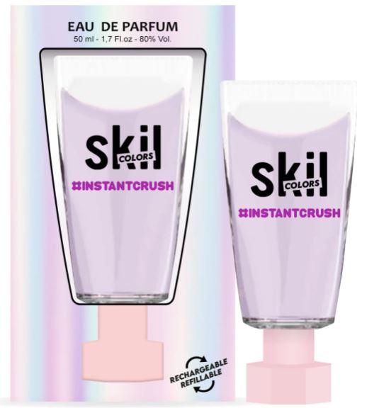 SKIL Colors - InstantCrush - Eau de Parfum for Women, 50 ml - Made in France 