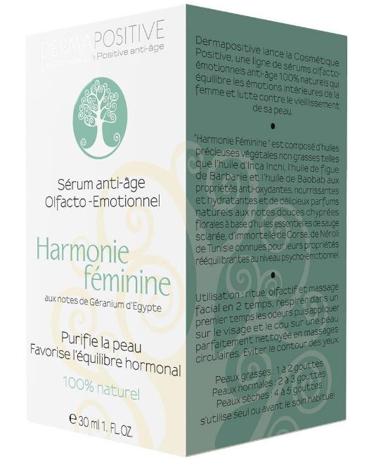 Dermapositive - HARMONIE FEMININE sérum anti-âge olfacto-émotionnel qui favorise l'équilibre hormonal