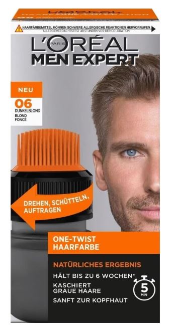 L'Oréal Men Expert One Twist colorations capillaires n° 06 blond foncé pour homme 50 ml