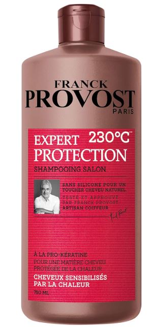 FRANCK PROVOST EXPERT PROTECTION 230°C Shampooing Professionnel Répare et Protège du Desséchement. Formule sans silicone pour un toucher cheveu naturel - 750 ml