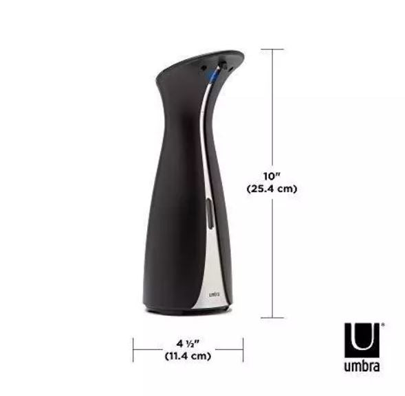 Umbra OTTO Distributeur Automatique de Savon 250 ML, Noir