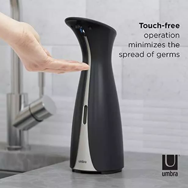 Umbra OTTO Distributeur Automatique de Savon 250 ML, Noir