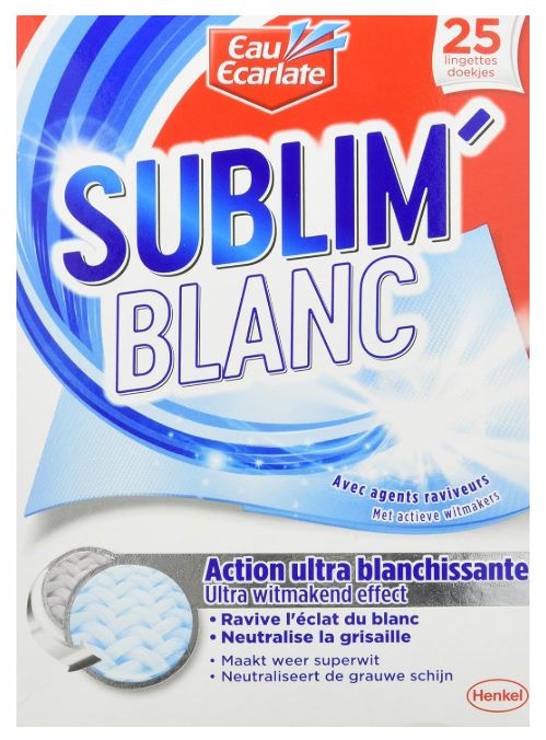 Eau Ecarlate lot de 25 Lingettes Blanchissantes - Blanc Intense