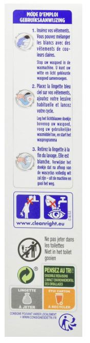 Eau Ecarlate lot de 25 Lingettes Blanchissantes - Blanc Intense