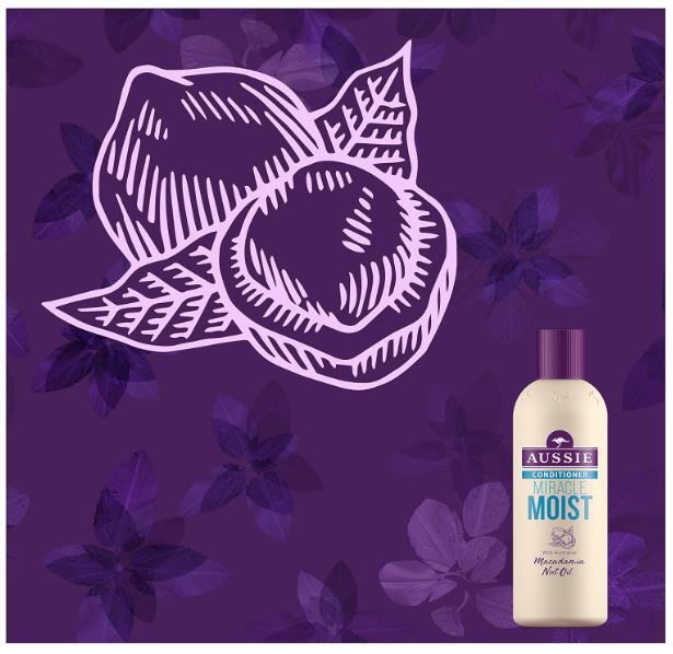 Aussie Miracle Moist Après-shampoing pour Cheveux Secs et Abîmés 250 ml