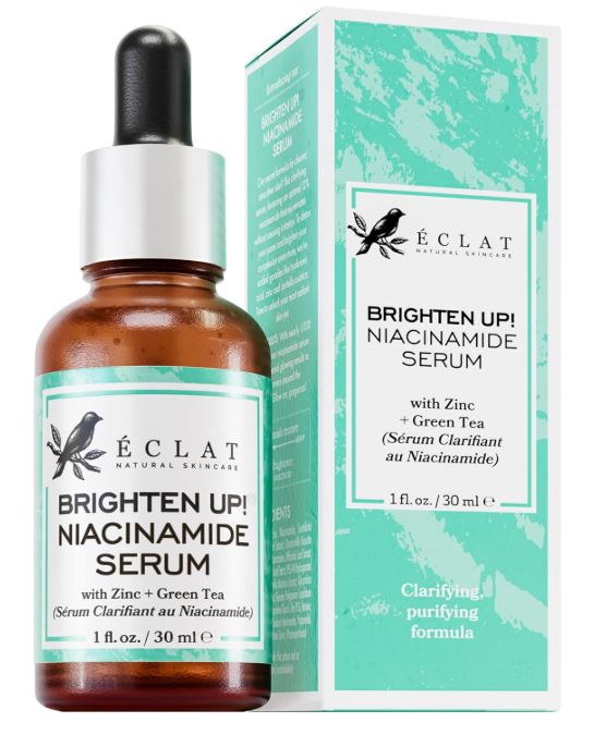 Eclat Skincare Sérum Niacinamide Bio pour Visage 20% - Sérum Raffermissant, Hydratant, Eclaircissant au Zinc & Acide Hyaluronique pour Tous Types de Peaux - Réduit les Rides, les Pores, l'Hyperpigmentation