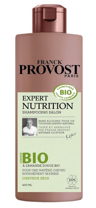 FRANCK PROVOST Expert Nutrition Shampoing Professionnel Certifié Bio 400 ml