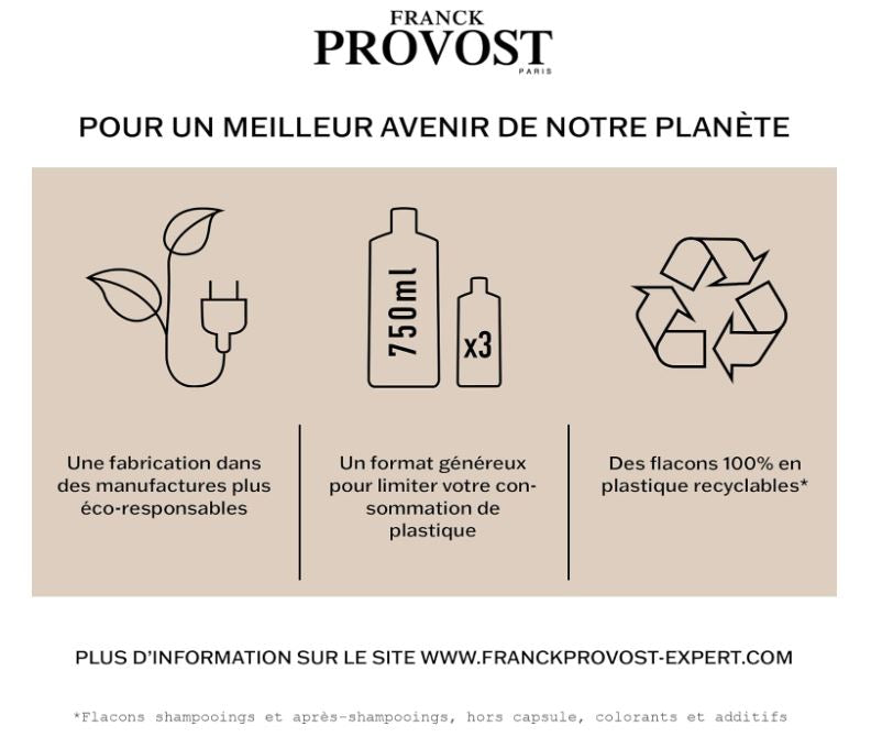 FRANCK PROVOST Expert Nutrition Shampoing Professionnel Certifié Bio 400 ml