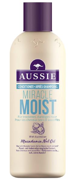 Aussie Miracle Moist Après-shampoing pour Cheveux Secs et Abîmés 250 ml