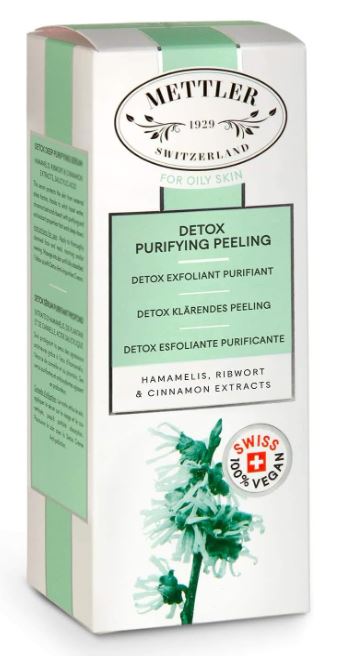 Mettler Detox Exfoliant Purifiant, 100ml │végan – sans parabènes – fabrication Suisse